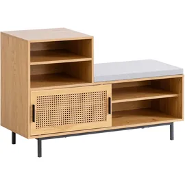Wohnling Schuhbank 120 x 49 x 40 cm braun / Eiche