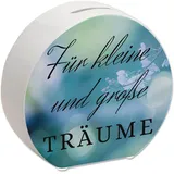 Traumerfüller Spardose mit Spruch Für kleine und große Träume EIN schönes Sparschwein um Sich Träume zu erfüllen Sparen Geburtstag Sparbüchse Geld