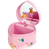 Trousselier 6230502 Musikspieluhr in Herz-Form, Prinzessin, Spieldose für Kinder