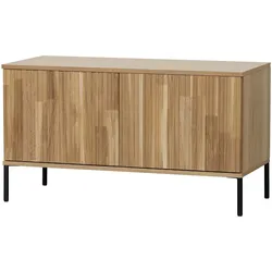 TV Board Gravure aus Eichenholz 100 cm, Natur