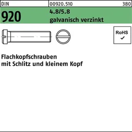 F. REYHER Nchfg. GmbH & Co. KG Flachkopfschraube DIN 920 M4 x 16 100 Stück