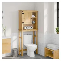 vidaXL Corona Waschmaschinenschrank 161 x 0 x 0 cm Braun Massivholz