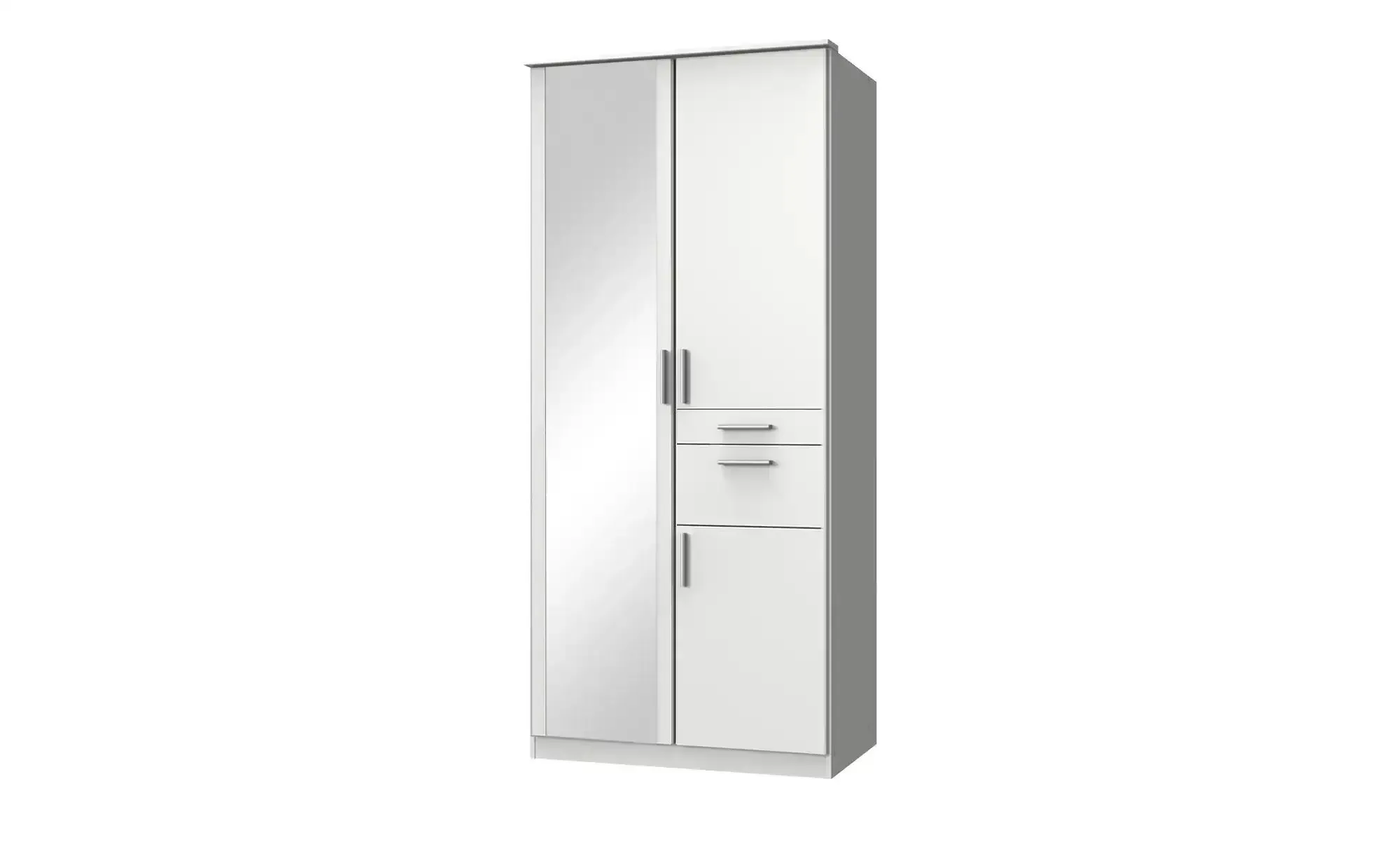 Drehtürenschrank  Koblenz ¦ weiß ¦ Maße (cm): B: 91 H: 199 T: 58