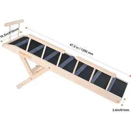 Vevor Hunderampe 1,2 m Gummi 113 kg