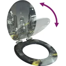 vidaXL Toilettensitz New York Design Grau