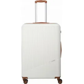 Travelite Bali 4-Rollen L 77 cm / 96 l weiß/cognac