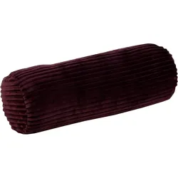 Nackenrolle GÖZZE "Cord Optik", lila (brombeer), B:22cm, Polyester, Funktionskissen, mit samtweicher Oberfläche