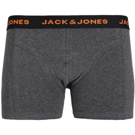 JACK & JONES JACBLACK Boxershorts dunkelgrau melange/port royale/navy blazer S 3er Pack