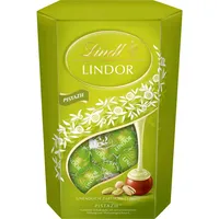 Lindt Schokolade | LINDOR Cornet Pistazie | 500g | 38 Kugeln in Vollmilchschokolade mit zartschmelzender Pistazien Füllung im süßen Cornet | Schokoladen Geschenk
