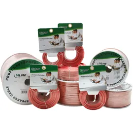 InLine Lautsprecherkabel 2x 2,5mm² CCA transperant 10m (98310T)