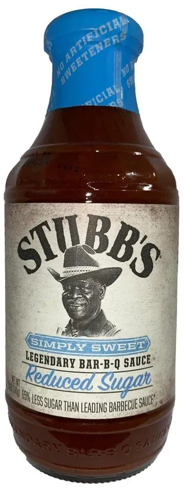 Stubb's Simply Sweet Reduced Sugar Bar-B-Q Sauce 450 ml