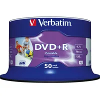 Verbatim DVD+R 4,7 GB 16x bedruckbar 50 St.