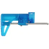 Worker - Ausziehbare Schulterstütze für NERF Blaster - Blau-Transparent - Dartblaster Modding - Blaster-Tuning & Zubehör