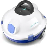 MEDOXA Poolroboter, kabelloser Poolsauger, Dunkelgrau Y10 Schnurloser Roboter-Poolreiniger, automatischer, leistungsstarker Poolsauger, 90 Minuten Laufzeit, selbstparkend, ideal für Flache