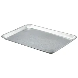 Tablett, galvanisierter Stahl - 37x26,5cm