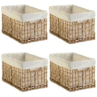 Home4You Aufbewahrungskörbe 4er Set, 30 x 19 cm -