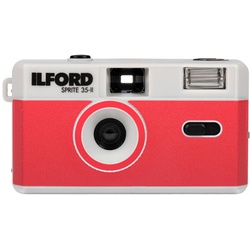 Ilford Sprite 35-II Kamera, rot&silber