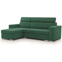 Fun Möbel Ecksofa Schlafsofa Sofa CANTON in Stoff Camelia