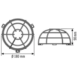 ESYLUX Schutzkorb BASKETGUARDROUNDLA. EM10425608 2 St.