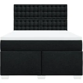vidaXL Boxspringbett 140 x 200 cm Schwarz