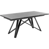 Kulissen-Esstisch >Charly< ausziehbar, taupe /schwarz - 180/280x75x95 (BxHxT) - Beige