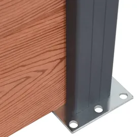 vidaXL Zaun-Set 699 x 186 cm Braun/WPC