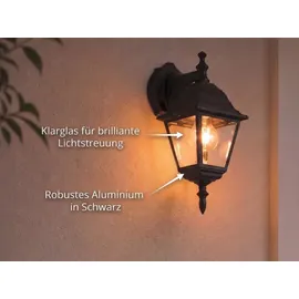 meine wunschleuchte Nostalgische Außenwandleuchte (34) Schwarz