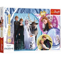 Trefl Trefl, Puzzle Glitter, Im Schein der Liebe, Disney Frozen II, 100 Teile, für Kinder ab 5 Jahren