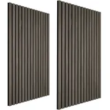 Tectake Wandpaneel Akustik Sonic Grau 2 St. 50 x 110 cm