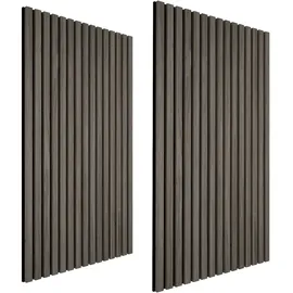 Tectake Wandpaneel Akustik Sonic Grau 2 St. 50 x 110 cm