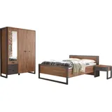 Home affaire Schlafzimmer-Set Detroit, (Set, 4-tlg) braun