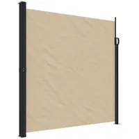 vidaXL Seitenmarkise Ausziehbar Beige 200x500 cm