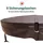 Canadian Spa Whirlpoolabdeckung braun 203 cm