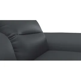 flexlux Eckcouch Kaltschaum 3-Sitzer Schwarz