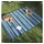 vidaXL Picknickdecke Faltbar blau und weiß gestreift 200 x 150 cm