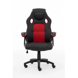 Raptor GS-40 Gaming-Stuhl, ergonomisch, Schwarz/Rot