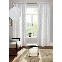 Bruno Banani Gardine BRUNO BANANI "Lynn" Gr. 3, weiß, B:140cm H:225cm, Scherli, Polyester, Gardinen, Gardine, schöner Schal, Scherli, zeitlos und modern