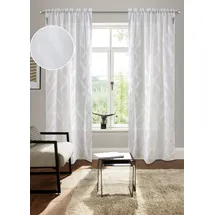 Bruno Banani Gardine BRUNO BANANI "Lynn" Gr. 3, weiß, B:140cm H:225cm, Scherli, Polyester, Gardinen, Gardine, schöner Schal, Scherli, zeitlos und modern