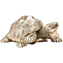 Kare DESIGN Deko-Figur Turtle Kunststoff Gold
