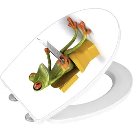 Wenko WC-Sitz Frog News Mehrfarbig