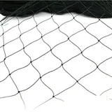 Vogelschutznetz, Hühnernetz, für Gartenschutz, Pflanzen, Obstbäume, Blumen, Gemüse, strapazierfähig, schwarz, 15 x 7,5 m