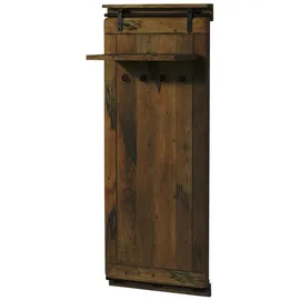 Massivmoebel24 Wandgarderobe Mango 59 x 32 x 145 cm Braun