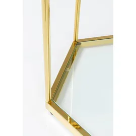 Kare DESIGN Beistelltisch Comb Gold