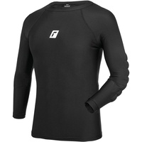 Reusch Unisex Torwartshirt Compression Shirt Soft Padded mit integriertem Ellbogenschutz 7700 Black, L