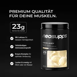 Neosupps Whey Protein Vanille Pulver 750 g