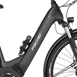 Fischer Cita 7.0I Citybike (Laufradgröße: 28 Zoll, Rahmenhöhe: 43 cm, Damen-Rad, 630 Wh, Schiefergrau)