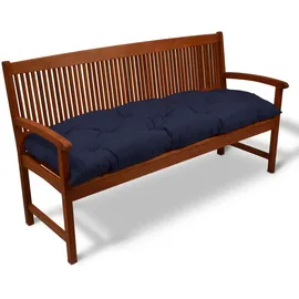 Beautissu Bankauflage 180 x 50 x 10 cm dunkelblau 1 St.