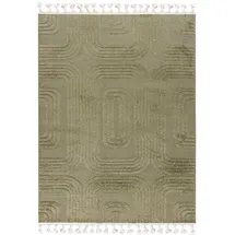 mazovia Designteppich Geometrisch Wohnzimmer, Schlafzimmer, Esszimmer, Büro, 200 x 300 cm, Fußbodenheizung grün 200 x 300 cm