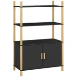 vidaXL Highboard Schwarz 80x40x121 cm Holzwerkstoff