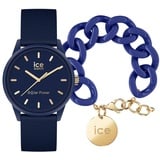 Ice solar Power - Navy Gold - Small - 3H + Jewellery - Chain Bracelet - Lazuli Blue - Gold